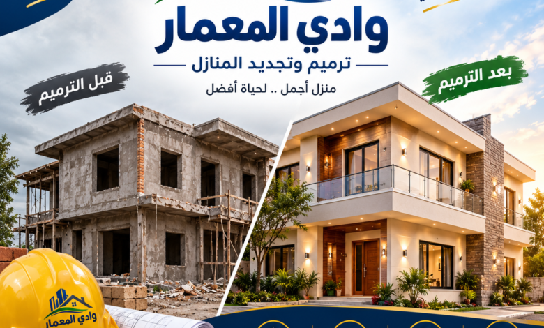 ترميم المنازل بالرياض | وادي المعمار